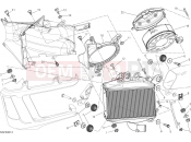 DUCATI Diavel Titanium RADIATOR, WATER, LH [MOD:DVLR]