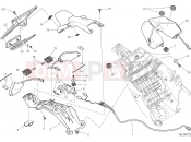 DUCATI Hypermotard NUMBER PLATE HOLDER - TAIL LIGHT [MOD:HYM;XST:EUR,FRA,JAP,TWN]