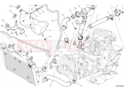 DUCATI Hypermotard COOLING CIRCUIT [MOD:HYM;XST:AUS,EUR,FRA,JAP,TWN]