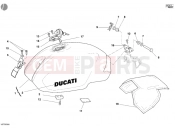 DUCATI Monster 400 Dark FUEL TANK » TANK/SEAT