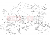 DUCATI Monster 1200 S FOOTRESTS, LEFT [MOD:M 1200S]