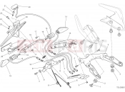 DUCATI Monster 1200 S Stripe PLATE HOLDER [MOD:M1200STR;XST:AUS,EUR,FRA,JAP]