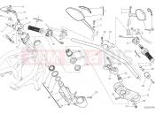DUCATI Monster 1200 S Stripe HANDLEBAR AND CONTROLS [MOD:M1200STR]