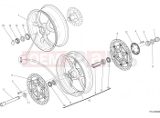 DUCATI Monster 1200 S Stripe RUOTA ANTERIORE E POSTERIORE [MOD:M1200STR]