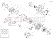 DUCATI Multistrada 1200 S HUB, REAR WHEEL [MOD:MS1200S;XST:AUS,EUR,FRA,JAP]