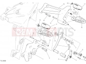 DUCATI Multistrada 1200 S FOOTRESTS, LEFT [MOD:MS1200S;XST:AUS,EUR,FRA,JAP]