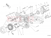 DUCATI Streetfighter 848 GENERATOR COVER - WATER PUMP [MOD:F848]