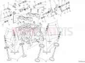 DUCATI Streetfighter 848 VERTICAL CYLINDER HEAD [MOD:F848]