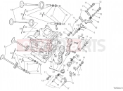 DUCATI Streetfighter 848 HORIZONTAL CYLINDER HEAD [MOD:F848]