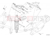 DUCATI Streetfighter 848 REAR SHOCK ABSORBER [MOD:F848]