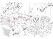 DUCATI Streetfighter 848 COOLING CIRCUIT [MOD:F848]