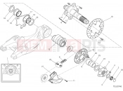 DUCATI Streetfighter 848 REAR WHEEL SPINDLE [MOD:F848]