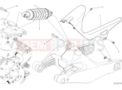 DUCATI Monster 821 Stripe SOSPENSIONE POSTERIORE [MOD:M821 STR]