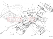 DUCATI 2016 Multistrada 1200 Pikes Peak NUMBER PLATE HOLDER - TAIL LIGHT [MOD:MS1200PP;XST:JAP]