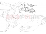 DUCATI 2016 Multistrada 1200 Pikes Peak REAR SHOCK ABSORBER [MOD:MS1200PP]