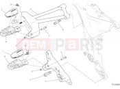 DUCATI Multistrada 1200 S D Air FOOTRESTS, RIGHT [MOD:MS1200SA]