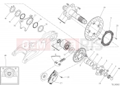 DUCATI Hypermotard 939 SP HUB, REAR WHEEL [MOD:HYM939SP]