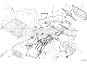 DUCATI Multistrada 1200 NUMBER PLATE HOLDER - TAIL LIGHT [MOD:MS1200;XST:JAP]