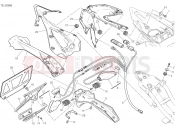DUCATI 2017 Superbike 959 Panigale NUMBER PLATE HOLDER - TAIL LIGHT [MOD:959,959 AWS;XST:JAP]