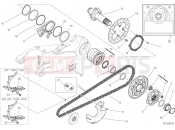 DUCATI 2017 Superbike 1299 Panigale S REAR WHEEL SPINDLE [MOD:1299S]