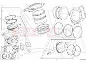 DUCATI Superbike Panigale R CYLINDERS - PISTONS [MOD:1199 R]