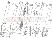 DUCATI Diavel Carbon FRONT FORK [MOD:DVLC]