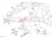 DUCATI Monster 821 FOOTRESTS, RIGHT [MOD:M 821]