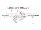 HONDA FJS600A7 ED SILVER WING 600 ABS 2007 F-34 MARK