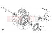 HONDA FJS600A7 ED SILVER WING 600 ABS 2007 F-16 FRONT WHEEL