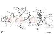 HONDA FJS600A7 ED SILVER WING 600 ABS 2007 F-5 REAR BRAKE MASTERCYLINDER