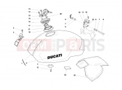 DUCATI Monster 400 Dark JAP FUEL TANK » TANK/SEAT