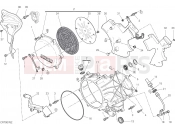 DUCATI 2018 Superbike 959 Panigale CLUTCH - SIDE CRANKCASE COVER [MOD:1299R FE]