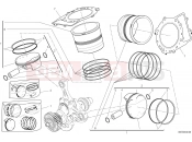 DUCATI 2018 Superbike 959 Panigale CYLINDERS - PISTONS [MOD:1299R FE]