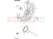 SUZUKI DR200 L7 (2017) (E71) 530A - FRONT WHEEL