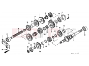 HONDA GL1500SEX E / MKH (GL1500SEX) 1999 E-18 TRANSMISSION