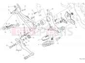 DUCATI 2019 Hypermotard 950 SP FOOTRESTS, RIGHT [MOD:HYM950SP]