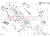 DUCATI 2019 Monster 1200 25th Anniversario REAR FRAME COMP. [MOD:M1200S25]