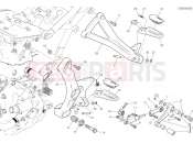 DUCATI 2019 Monster 1200 25th Anniversario FOOTRESTS, LEFT [MOD:M1200S25]