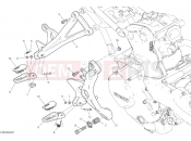 DUCATI 2019 Monster 1200 25th Anniversario FOOTRESTS, RIGHT [MOD:M1200S25]