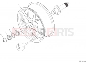 DUCATI Multistrada 1260 S D Air REAR WHEEL [MOD:MS1260SA]