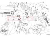 DUCATI 2019 Superbike 959 Panigale HALF-HANDLEBAR - STEERING DAMPER [MOD:959,959 AWS]