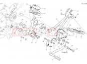 DUCATI Hypermotard 950 SP FOOTRESTS, LEFT [MOD:HYM950SP]