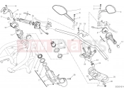 DUCATI Monster 821 Stealth HANDLEBAR AND CONTROLS [MOD:M821STEA;XST:AUS,BLG,EUR,JAP,SPA]