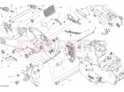 DUCATI Monster 821 Stealth REAR SWINGING ARM [MOD:M821STEA;XST:AUS]