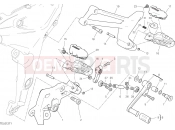 DUCATI Multistrada 950  FOOTRESTS, LEFT [MOD:MS950]