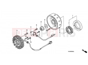 HONDA FES150A7 S-WING ABS MKH 2007 E-8 GENERATOR