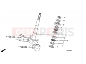 HONDA FES150A7 S-WING ABS MKH 2007 F-7 STEERING STEM