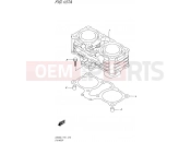 SUZUKI GW250-Z L7 (2017) Inazuma (P21) 107A - CYLINDER