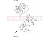 SUZUKI GW250-Z L7 (2017) Inazuma (P21) 112A - CRANKCASE COVER