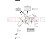 SUZUKI VZR1800-BZ L7 (2017) Intruder M1800R / Boulevard M109R (E19) 496A - LABEL (VZR1800L7 E19)